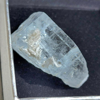 寶石級巴基斯坦海水藍寶原礦晶體230217-41號 ~好人緣、對應喉輪、增加溝通能力、也是旅行及以海維生職業的護身符
