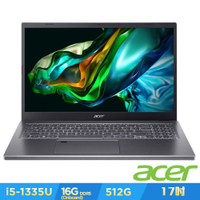 Acer 宏碁 Aspire 5 A517-58M-53V9 17.3吋筆電(i5-1335U/16G/512G/Win 11)