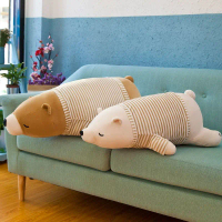 Super Soft Plush Bear Stuffed Toy Bed Doll Large Long Pillow Valentine's Day Birthday Gift Washable