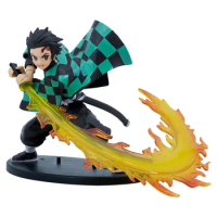 Demon Slayer Anime Figure Tanjirou Agatsuma Zenitsu Kyoujurou Anime Model Action Figure PVC collection Toy for Kids Gift