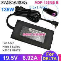 Gneuine DELTA ADP-135NB B 135W Charger 19.5V 6.92A AC Adapter For ACER NITRO 5 N20C2 AN515-54 Series RYZEN 7 Laptop Power Supply