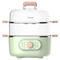 220V Household Electric Steaming Machine 2 Layers Multi Cooker Stainless Steel Inner Steam Cooking Pot