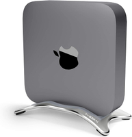【美國代購】Y-SEKAI 鋁製垂直支架 帶防滑橡膠腳 適用於 Mac Mini 的合金桌面支架 太空銀