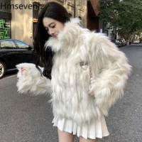 Environmental Fur Thickened Coat for Women Winter Clothes New Fox Hair Fashion Short Coat Slimming Fur Jacket Top Women Clothing