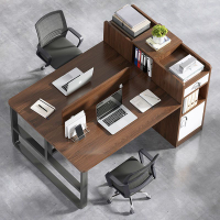 免運 辦公桌 辦公電腦桌職員屏風工作位辦公室辦公桌簡約現代書桌簡易會議桌子-快速出貨