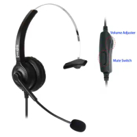 RJ9 plug headset with Volume Call center telephone headset ONLY for CISCO IP Telephone 8841 8941 8945 7940 794X 797X 796X etc
