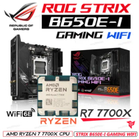 Socket AM5 Motherboard ASUS ROG STRIX B650E-I GAMING WIFI 6E AMD B650 Mainboard Combo With R7 7700X RYZEN 7000 Series R7 7700X