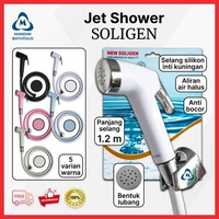 Jet Shower SOLIGEN / Shower Cebok PVC Selang Silikon / Shower Cebok Kamar Mandi / Semprotan Kloset I