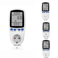 AC Digital LCD Power Meter Power Meter Power Kwh Electric Energy Meter Measuring Socket Power Analyzer