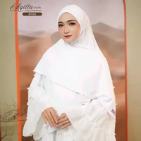 JILBAB AR RAFI INSTAN AQILLA HIJAB BY ARRAFI OFFICIAL white