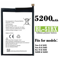 New 5200mah BL-51BX Battery for Itel Infinix X692 NOTE 8 X683 HOT 10 NOTE 8i Mobile Phone Battery