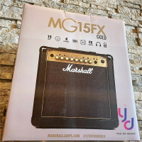 現貨可分期 贈鍍金導線 Marshall MG15FX 電吉他 音箱 破音 綜合 效果器 台灣 公司貨 防偽標籤 馬歇爾