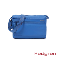【Hedgren】INNER CITY系列 RFID防盜 M Size 側背包(摺紋藍)