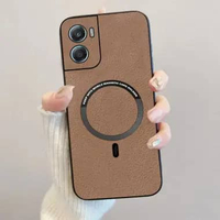 Case Compatible Motorola G06 Power Softcase Magnetic Luxury Leather Magsafe Motorola G06 Power Biru