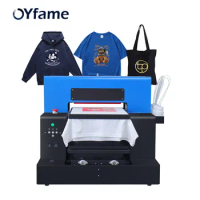 OYfame A3 DTG Printer for t shirt A3 Flatbed Printer Print on dark and light t shirt Jeans Hoodies A3 DTG Printing Machine A3