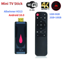 X96 S400 Fire TV Stick Smart TV Box Android 10 Allwinner H313 2.4G Wifi 4K 60fps Mini TV Dongle Receiver Google 3D Media Player