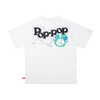 POPPOP WORLD Áo Thun POPPOP WORLD TEE WHITE Size M-XXXXL Chất Liệu Mềm Mại Màu Sắc Không Phai Thời T