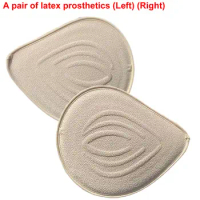 1 pair of mastectomy bra insertion pads, lightweight ventilated latex chest