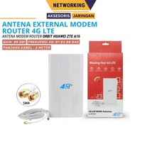 Antena Eksternal MIMO Sma 88dbi Antena Modem Orbit Outdoor Penguat Sinyal Wifi 4g All Operator Putih