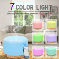 500ml Ultrasonic Air Humidifier Essential Oil Diffuser Lamp Aromatherapy Aroma Diffuser Mist Maker