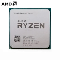AMD Ryzen 5 3600 R5 3600 3.6 GHz Six-Core Twelve-Thread CPU Processor 7NM 65W L3=32M 100-000000031 Socket AM4 new but no fan