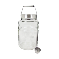 日本ADERIA 金屬蓋梅酒罐-4000ml(附勺子) 梅酒罐 玻璃罐 梅酒 罐 梅酒玻璃罐 日本製