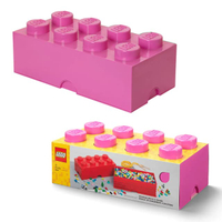LEGO กล่องเลโก้ กล่องใส่เลโก้ LEGO Storage Brick 8 PINK สีชมพู