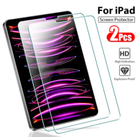 For Ipad Pro 11 12.9 6th 2022 Air 4 5 Tempered Glass Screen Protector For 9 9th 10 10th Gen Mini 6 2021 10.2 9.7 Film Accessory