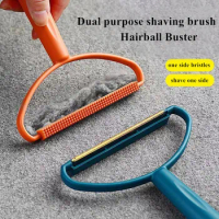 Portable Lint Remover Pet Hair Remover Brush Manual Lint Roller Sofa Clothes Cleaning Lint Brush Fuzz Fabric Shaver Brush Tool