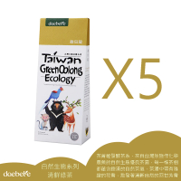 【daebete】綠烏龍五入組-自然生態系列3gx15入x5盒(產銷履歷;自然農法;台灣茶;綠茶;烏龍茶)