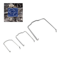 ตัวล็อกสายยางหม้อน้ำสแตนเลส (OEM 154 23) สำหรับ BMW E39 E38 E60 E90 E46 X5 – แบบช็อตโหลด ทนการกัดกร่