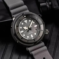 New Men's Watch Prospex Street Sports Diver's 200M Green Dial with Silicone Band Watch SNE537 Fashion Sport Casual Men's Watch