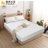 ASSARI-日式高彈力冬夏兩用彈簧床墊-雙人5尺