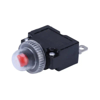 Model TGHN 555 Thermal Switch Overload Protector Push Button, 3A/4A/5A/6A/7A/7.5A/8A/10A/15A/18A/20A