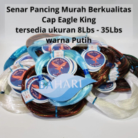 Senar Pancing Murah cap EagleKing (PUTIH) No 8 Lbs, 10 Lbs, 12 Lbs, 15 Lbs, 20 Lbs, 25 Lbs, 30 Lbs,