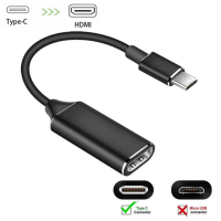 USB C to HDMI Adapter 4K 60Hz Type C Thunderbolt 3 to HDMI For Laptop PC Moblie Phone Tablet HDTV Pr