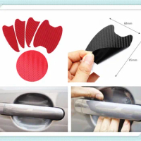 Car shape 3D carbon fiber door handle wrist anti-scratch sticker for Nissan NV200 Nuvu NV2500 Forum Denki 350Z Zaroot