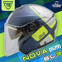 IRIE安全帽 NOVA 629 BL3 消光寶藍綠 霧面 半罩 3/4罩 半罩帽 內鏡 藍牙耳機槽 內襯可拆 耀瑪騎士