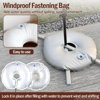 U-Shape Weight Bag for Patio Umbrellas, Beach Tents, Flagpoles - Universal Base - Windproof Security