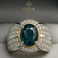 Cincin cowok safir dan ruby