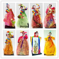 朝鮮族人偶娃娃工藝品裝修裝飾品家居臥室開業紀念品可愛娟人擺件