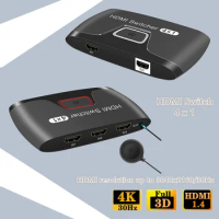 hdmi switch hdmi switcher hdmi switch 4k Splitter 4x1 Hub Adapter Converter for PS4/3 TV Box HDTV HDMI SWITCHER
