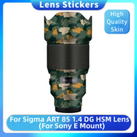 For Sigma 85mm F1.4 DG HSM Art Decal Skin Vinyl Wrap Film Camera Lens Body Protective Sticker Coat 85 1.4 F/1.4 For Sony E Mount