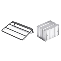 Metal Luggage Carrier Tray Roof Rack Decoration Accessories With Metal Battery Box Battery Case Decoration Accessories