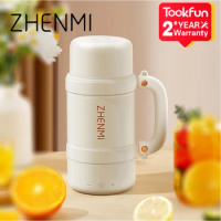 2024 New ZHENMI Travel Electric Cup Kettles Mug Warmer Heated Dual Mode Water Boiling Kettle Multi-stage Temperature Adjustment