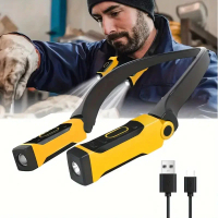 Rechargeable LED Neck Light Book Light for Reading 2 Brightness Levels Bendable Arms Ideal for Readi