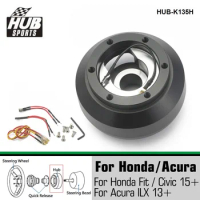 Hubsport Aluminum Steering Wheel Base Hub Adapter Boss Kit For Honda Fit / Civic 15+ For Acura ILX 13+ HUB-K135H