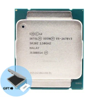 Intel Xeon Processor E5 2678 V3 CPU 2.5G Serve CPU LGA 2011-3 e5-2678 V3 2678V3 PC Desktop processor CPU For X99 motherboard