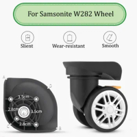 For Samsonite W282 Universal Wheel Trolley Case Wheel Replacement Luggage Pulley Sliding Casters Slient Wear-resistant Repair