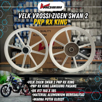 VELK VELG V ROSSI ZIGEN SWAN 2 WHITE GLOSSY RX KING RXS RX SERIES (Sepasang)